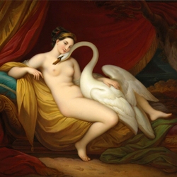 Jigsaw puzzle: Leda and the swan