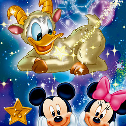 Jigsaw puzzle: Mickey's horoscope Capricorn