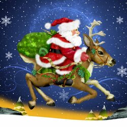 Jigsaw puzzle: Santa Claus is carrying gifts