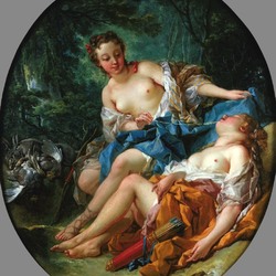 Jigsaw puzzle: Diana with a nymph after the hunt