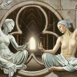 Jigsaw puzzle: Goddesses of fate