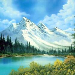 Jigsaw puzzle: Snow capped peaks
