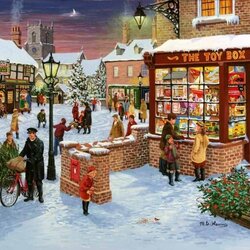 Jigsaw puzzle: Christmas Eve Village