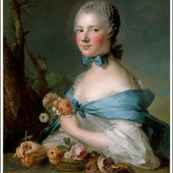 Jigsaw puzzle: Portrait of the Marquise Perrin de Sipier