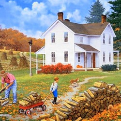 Jigsaw puzzle: Dad's assistant