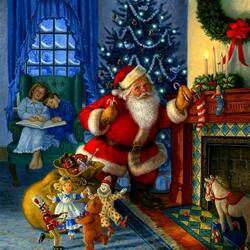 Jigsaw puzzle: Gifts from Santa Claus