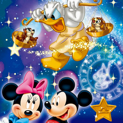 Jigsaw puzzle: Mickey's horoscope. Libra