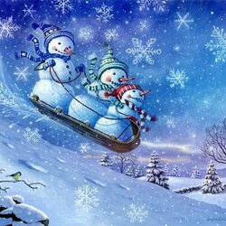 Jigsaw puzzle: Snowmen are coming