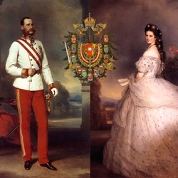 Jigsaw puzzle: Emperor Franz Joseph and his wife Elizabeth of Bavaria (Sisi)