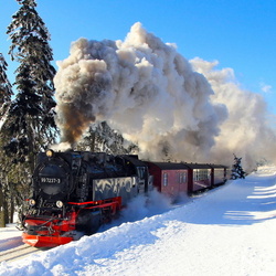 Jigsaw puzzle: Locomotive