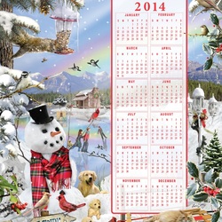 Jigsaw puzzle: Winter calendar