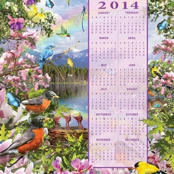 Jigsaw puzzle: Spring calendar