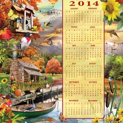 Jigsaw puzzle: Autumn calendar