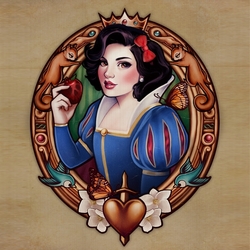 Jigsaw puzzle: Art Nouveau Snow White