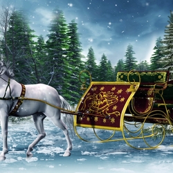 Jigsaw puzzle: Santa's sleigh