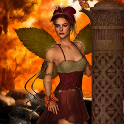 Jigsaw puzzle: Fairy of fire