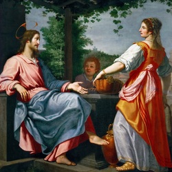 Jigsaw puzzle: Christ and the Samaritan woman at the source