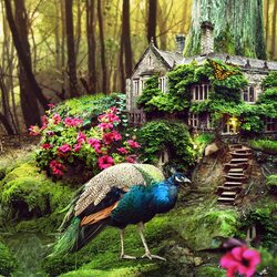 Jigsaw puzzle: Fairy forest house