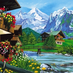 Jigsaw puzzle: In the mountains