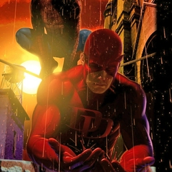Jigsaw puzzle: Daredevil and Spiderman