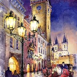 Jigsaw puzzle: Old Town Hall. Prague