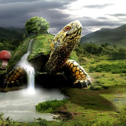 Jigsaw puzzle: Ancient turtle