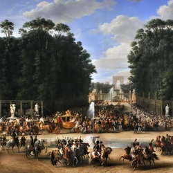 Jigsaw puzzle: Entry of Napoleon and Marie-Louise into the Tuileries Garden in 1810