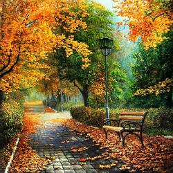 Jigsaw puzzle: Park in autumn