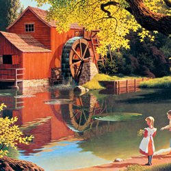 Jigsaw puzzle: Near the old mill