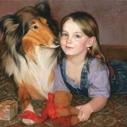 Jigsaw puzzle: Collie girl
