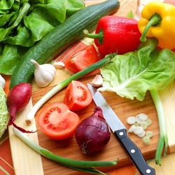 Jigsaw puzzle: Vegetables for salad