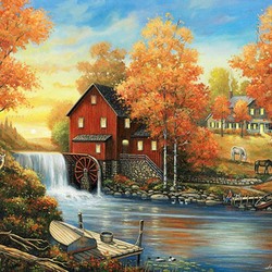 Jigsaw puzzle: At the mill