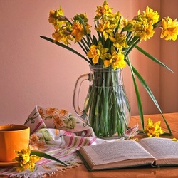 Jigsaw puzzle: Still life with daffodils