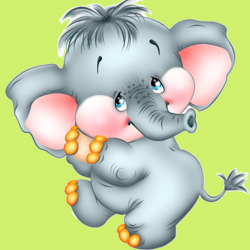 Jigsaw puzzle: Baby elephant