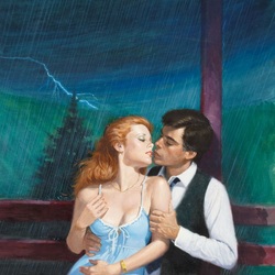 Jigsaw puzzle: Kiss in a thunderstorm
