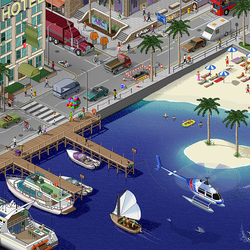 Jigsaw puzzle: Town by the sea