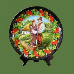 Jigsaw puzzle: Petrikov painting on plates