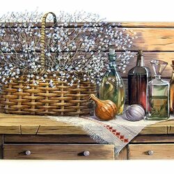 Jigsaw puzzle: Still life with bottles