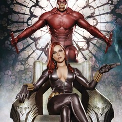 Jigsaw puzzle: Black Widow and Daredevil