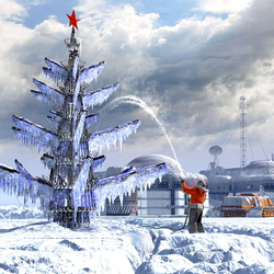 Jigsaw puzzle: Christmas tree in the Arctic