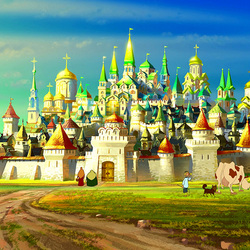 Jigsaw puzzle: Russian town