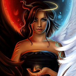 Jigsaw puzzle: Angel or demon