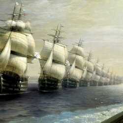 Jigsaw puzzle: Review of the Black Sea Fleet in 1849