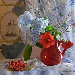 Jigsaw puzzle: Still life with a postcard