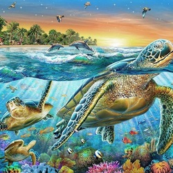 Jigsaw puzzle: Turtle bay