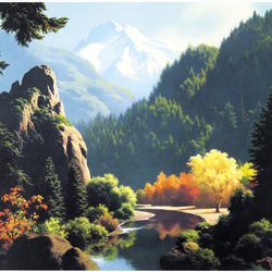 Jigsaw puzzle: Mountain landscape