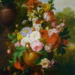 Jigsaw puzzle: Still life with tulips and roses
