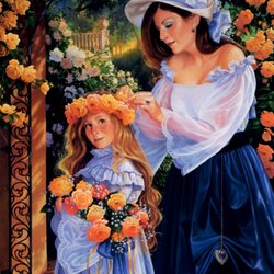Jigsaw puzzle: Mother with daughter