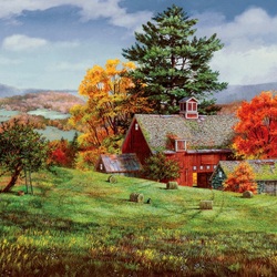 Jigsaw puzzle: House on the hill