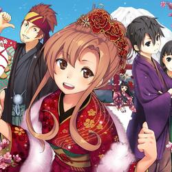 Jigsaw puzzle: Asuna and others